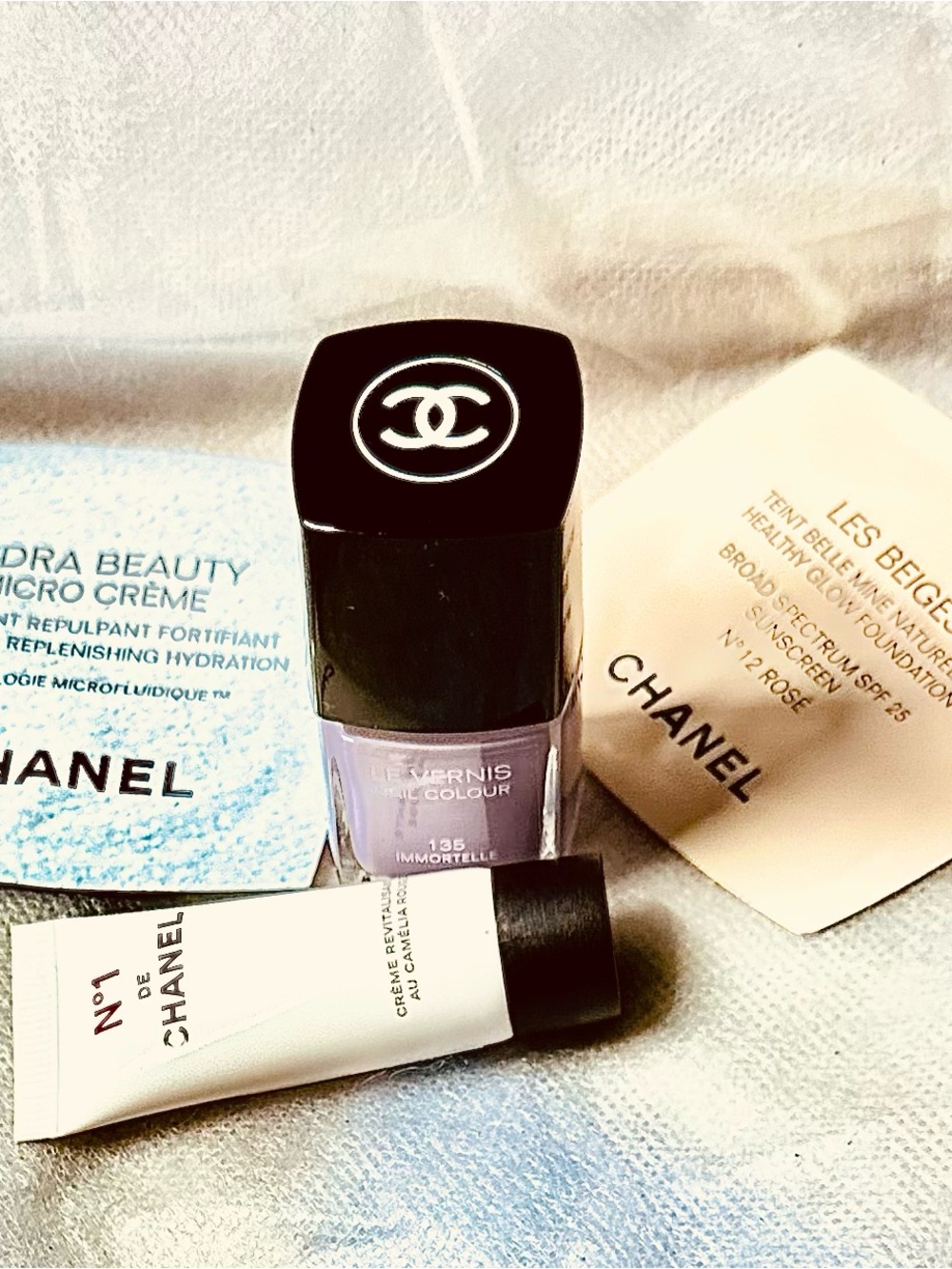 CHANEL Le Vernis Soft Lavender Nail Colour 135 Immortelle+ Beauty Samples NWOT
